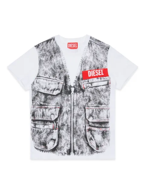 Diesel Kids vest-logo-print t-shirt