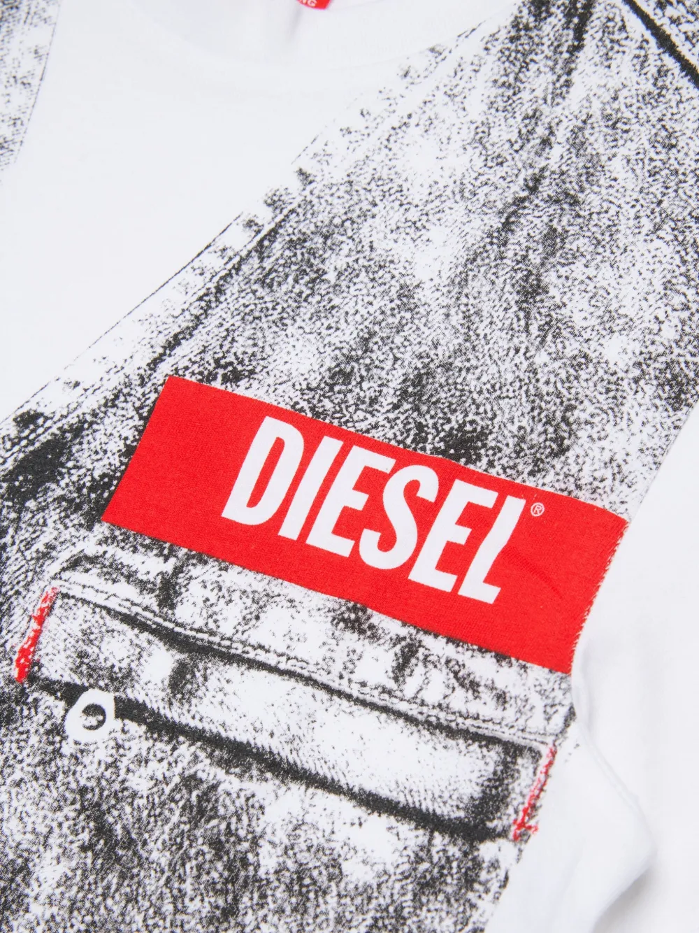 Diesel Kids T-shirt met logoprint Wit