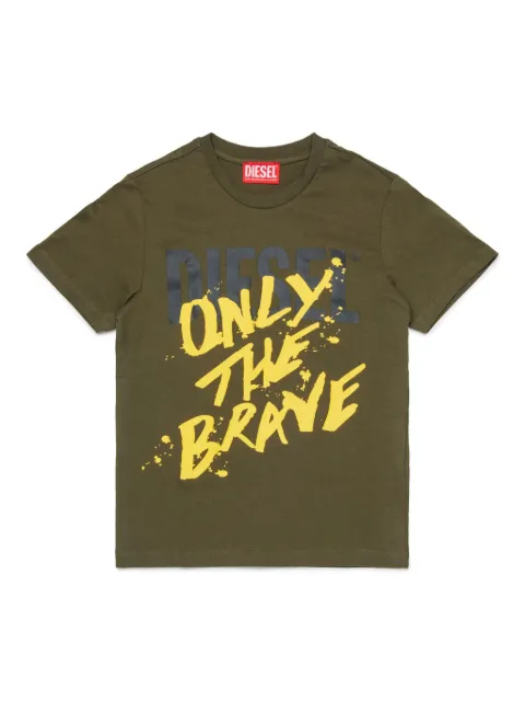 Diesel Kids Only The Brave logo-print t-shirt 