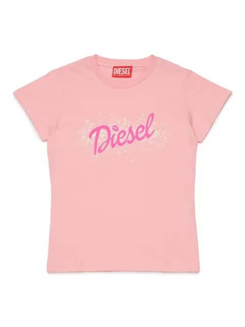 Diesel Kids logo-print cotton t-shirt 