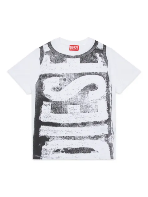 Diesel Kids logo-print cotton t-shirt 