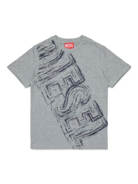Diesel Kids faded logo-print t-shirt