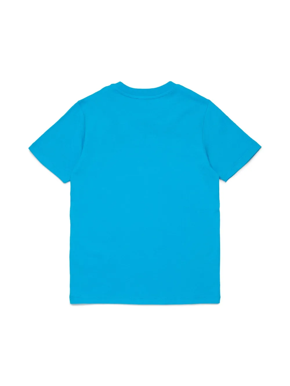 Diesel Kids Katoenen T-shirt met logoprint Blauw