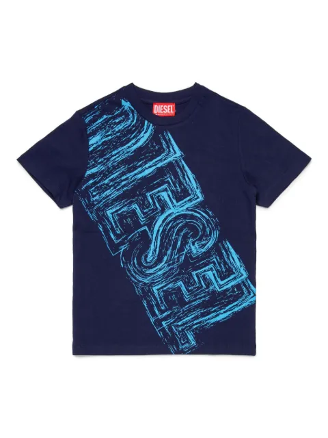 Diesel Kids faded logo-print t-shirt