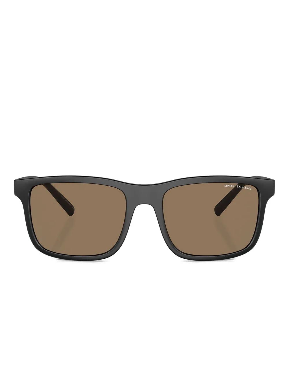 Armani Exchange Occhiali da sole squadrati in acetato - MATTE BLACK