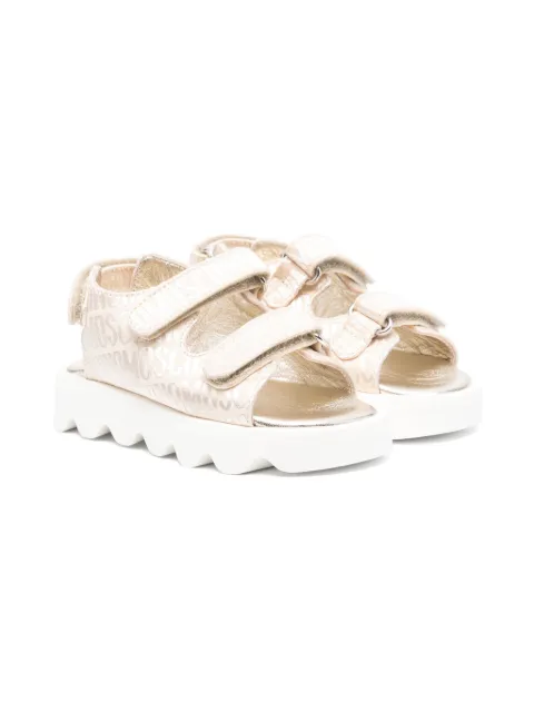 Moschino Kids logo-jacquard sandals