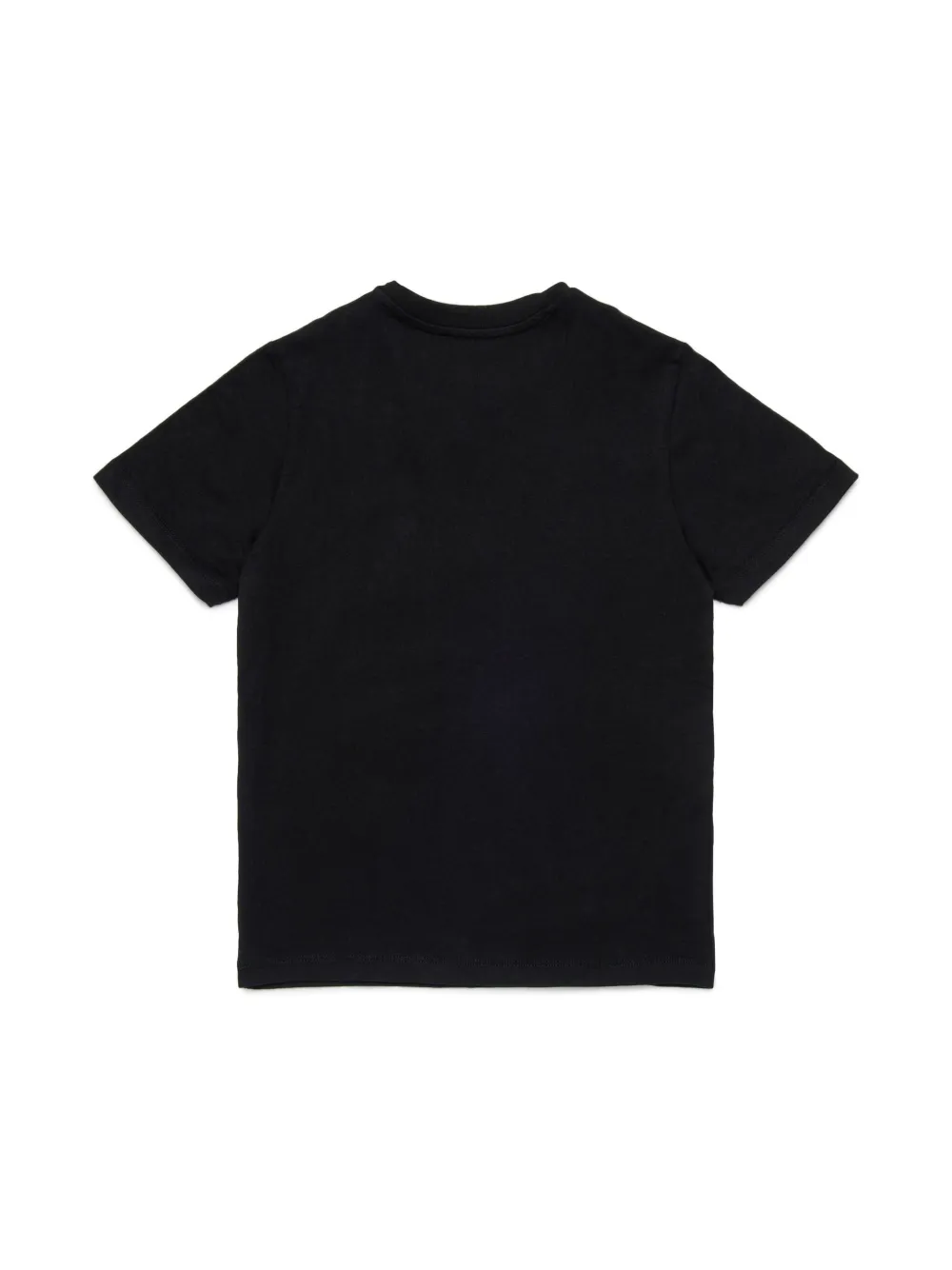 Diesel Kids T-shirt met geborduurd logo - Zwart