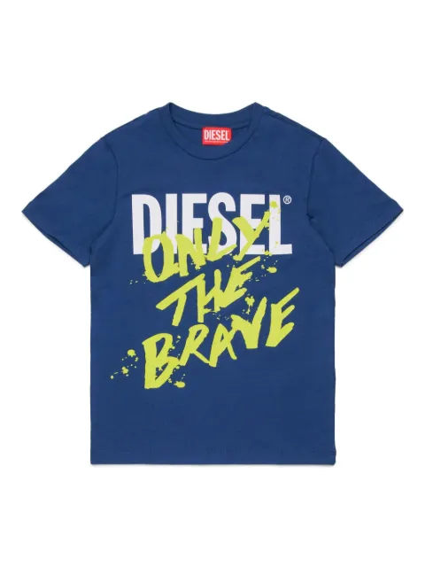 Diesel Kids Only The Brave logo-print t-shirt 