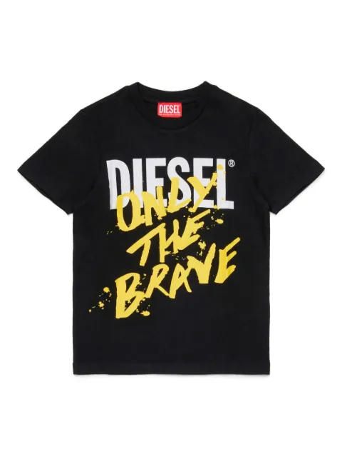 Diesel Kids Only The Brave logo-print t-shirt 