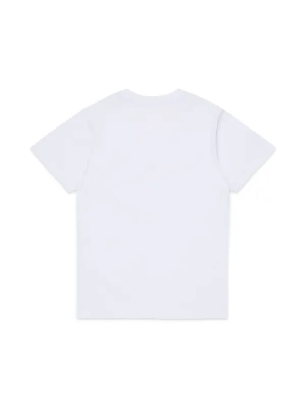 logo-print two-tone T-shirt 