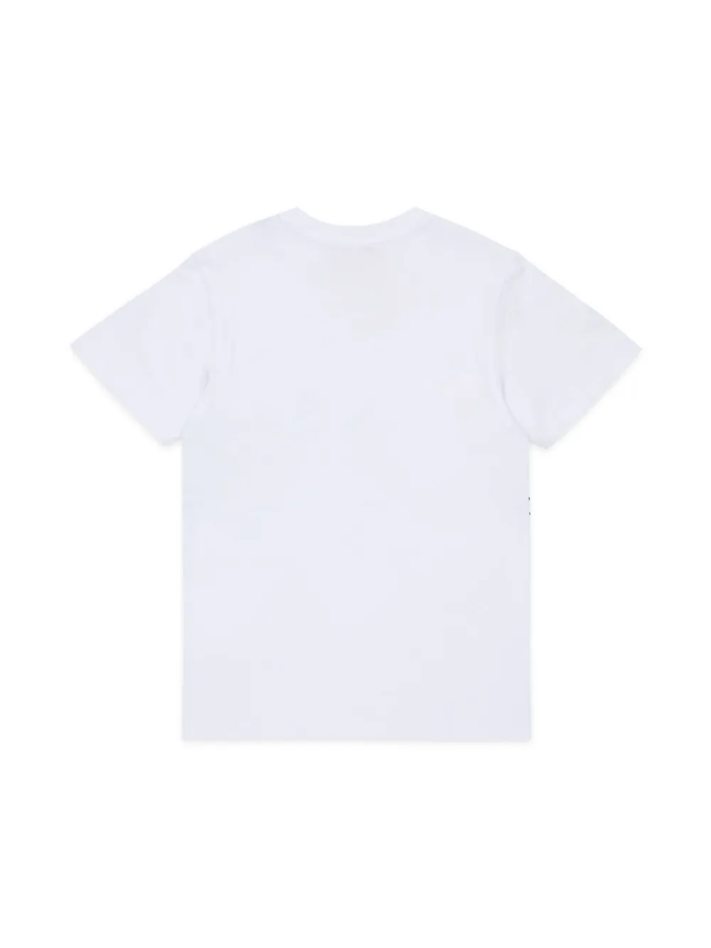 dieselkids Diesel Kids Katoenen T-shirt met logoprint - Wit