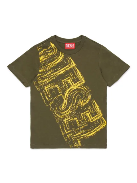 Diesel Kids faded logo-print t-shirt