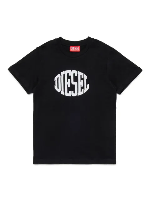 Diesel Kids curved logo-print t-shirt 