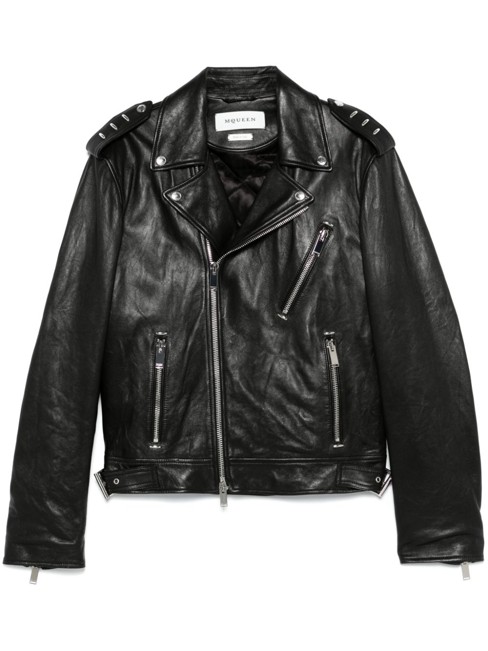 Alexander McQueen leather jacket - Black