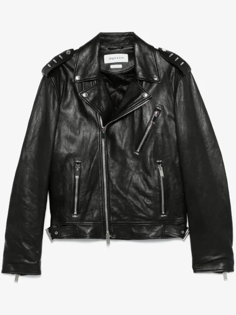 Alexander McQueen veste en cuir