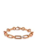 Pragnell 18K rose gold mini Havana diamond bracelet - Pink