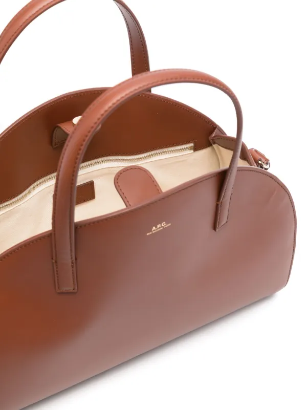 A.P.C. Demi Lune Tote Bag | Brown | FARFETCH