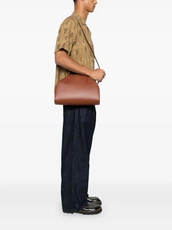 A.P.C. Demi Lune Tote Bag | Brown | FARFETCH