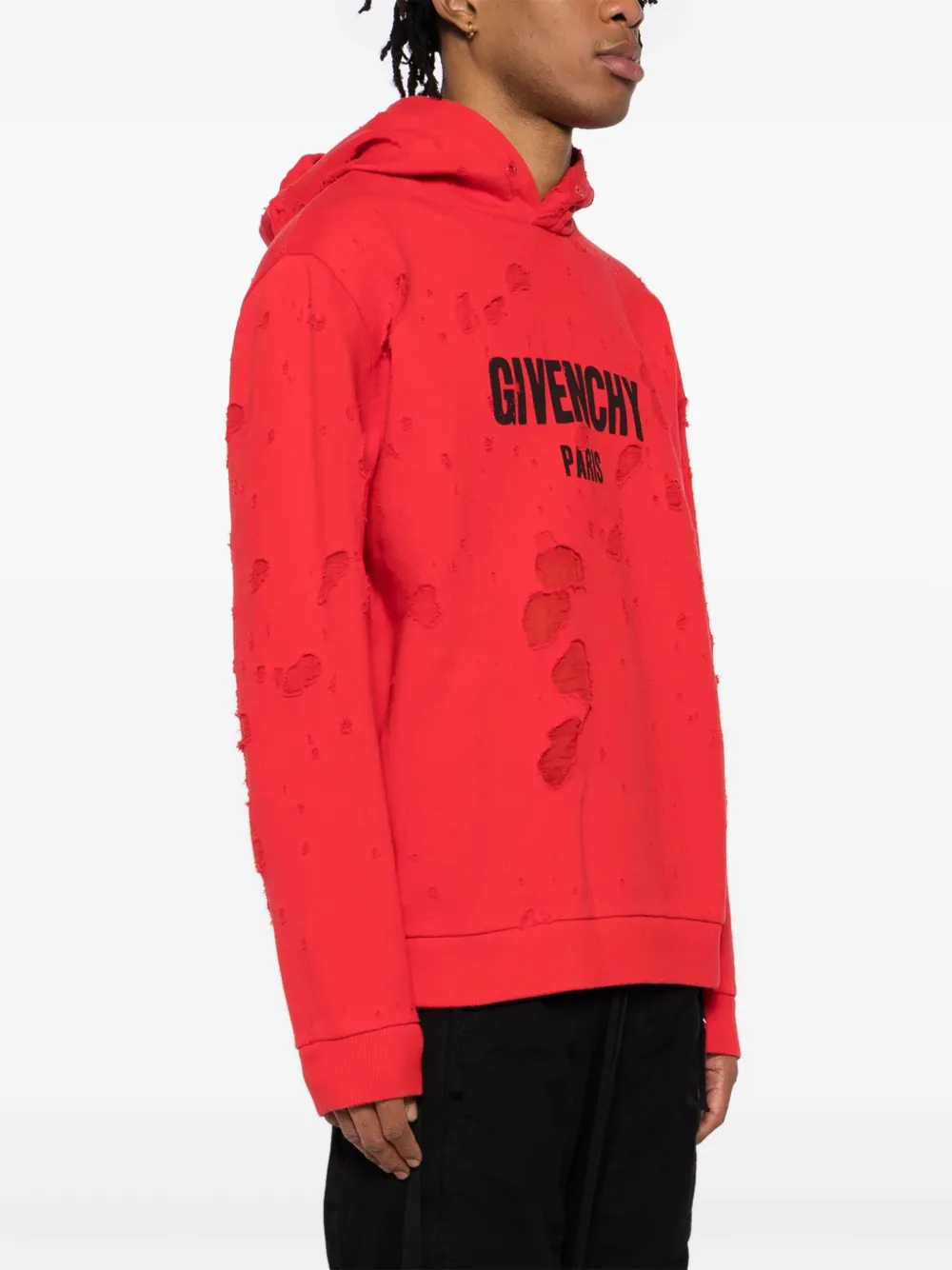 Givenchy ダメージ パーカー | レッド | FARFETCH JP
