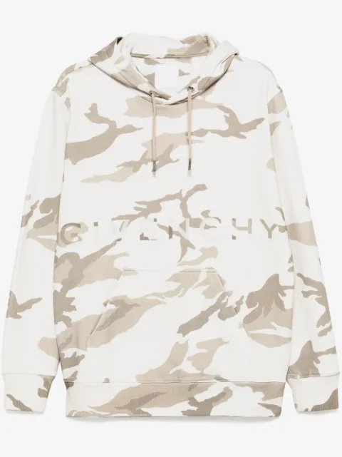 Givenchy hoodie con estampado militar y logo