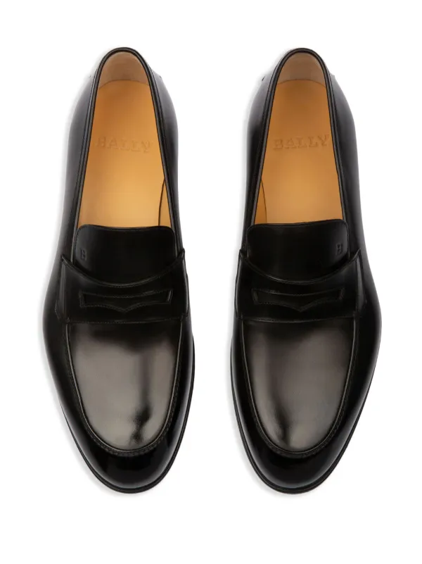【送料&関税込】Bally Leather Loafers Bally Webb Loafers | Black | FARFETCH