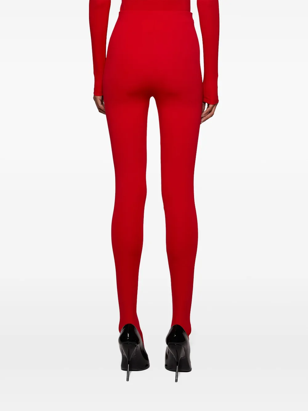 Wardrobe.nyc Opaque Tights In Red
