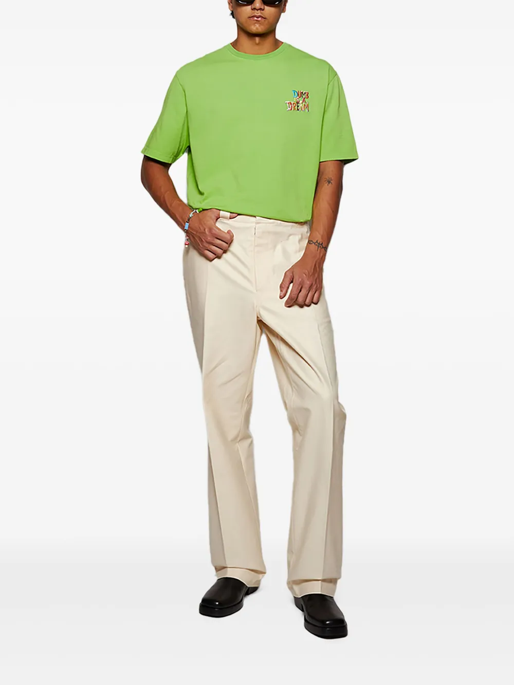 LOEWE Katoenen T-shirt - Groen