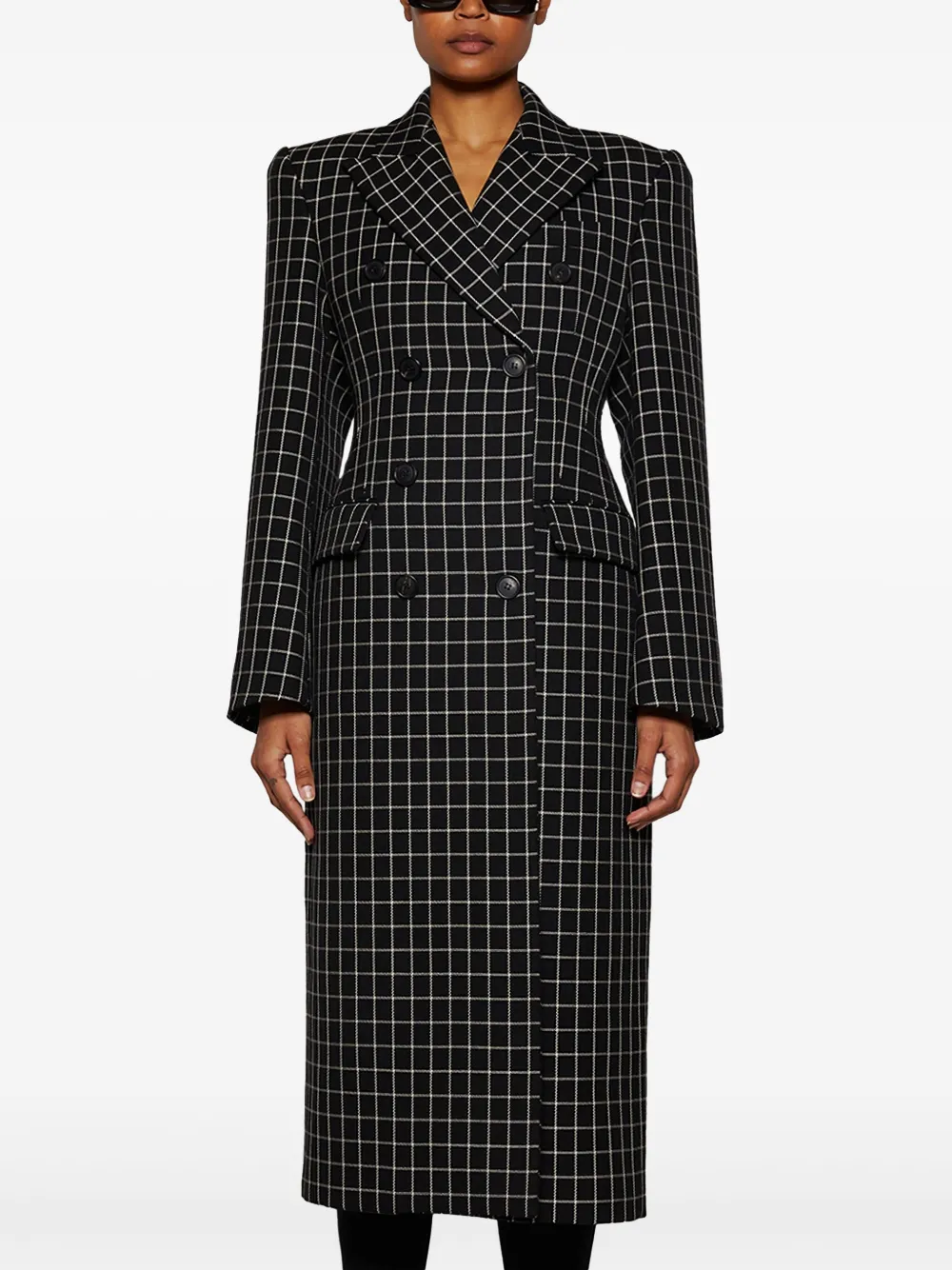 WARDROBE.NYC Jas met dubbele rij knopen Zwart