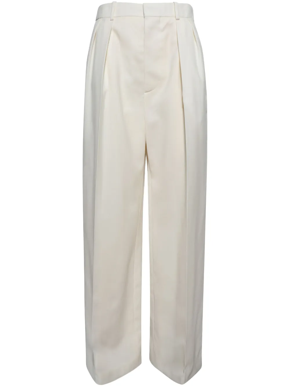 Wardrobe.nyc Low-rise Tuxedo Trousers In White