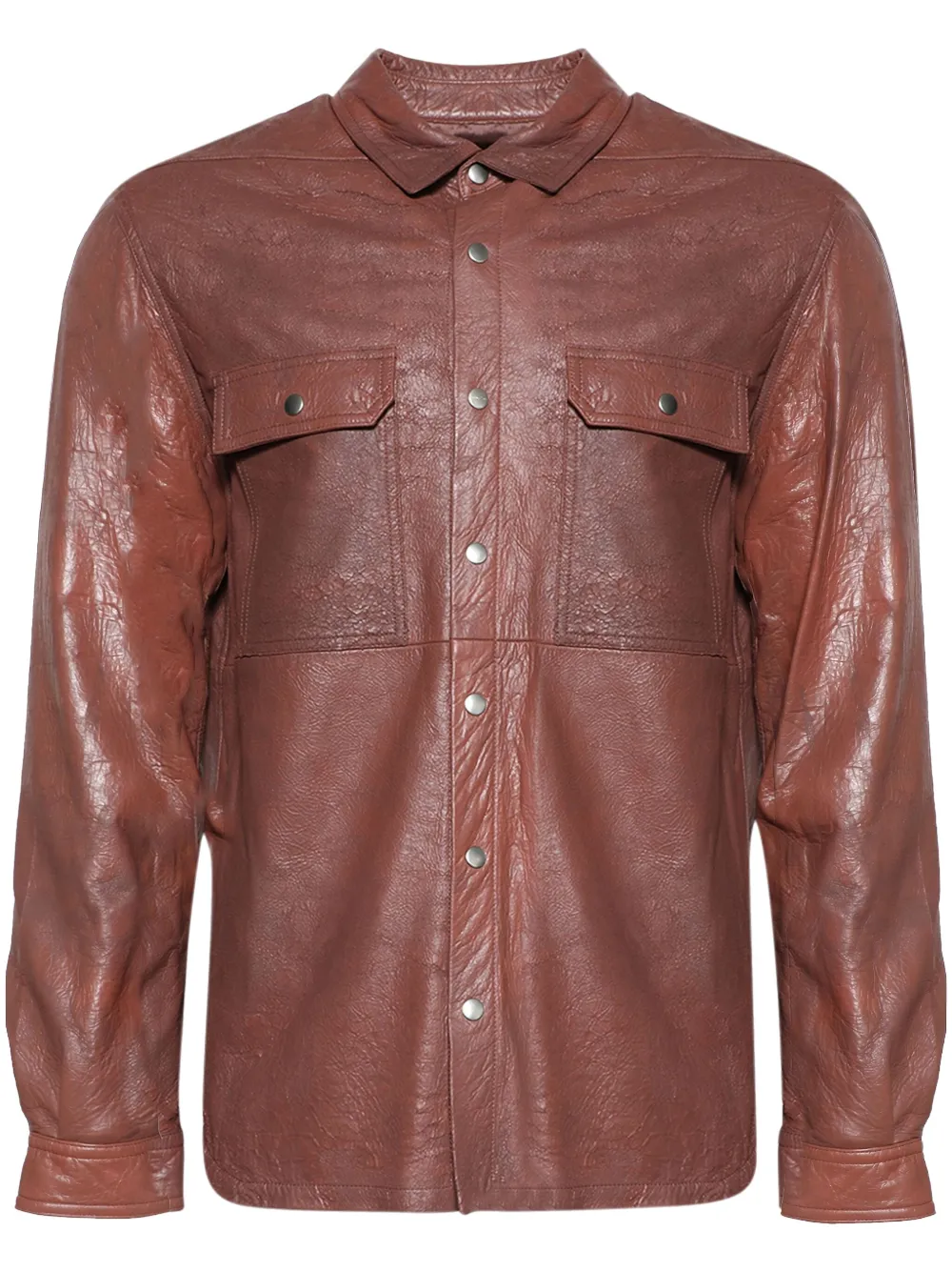 Rick Owens chemise à design oversize | marron | Image 1