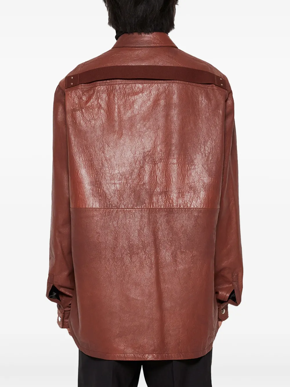 Rick Owens Oversized overhemd Bruin