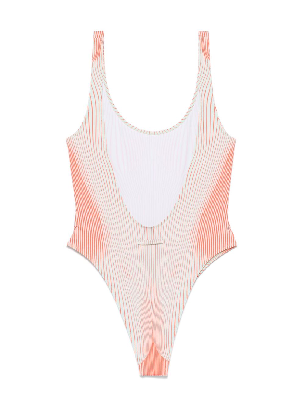 Jean Paul Gaultier Pinstripe Body Morphing swimsuit - Groen