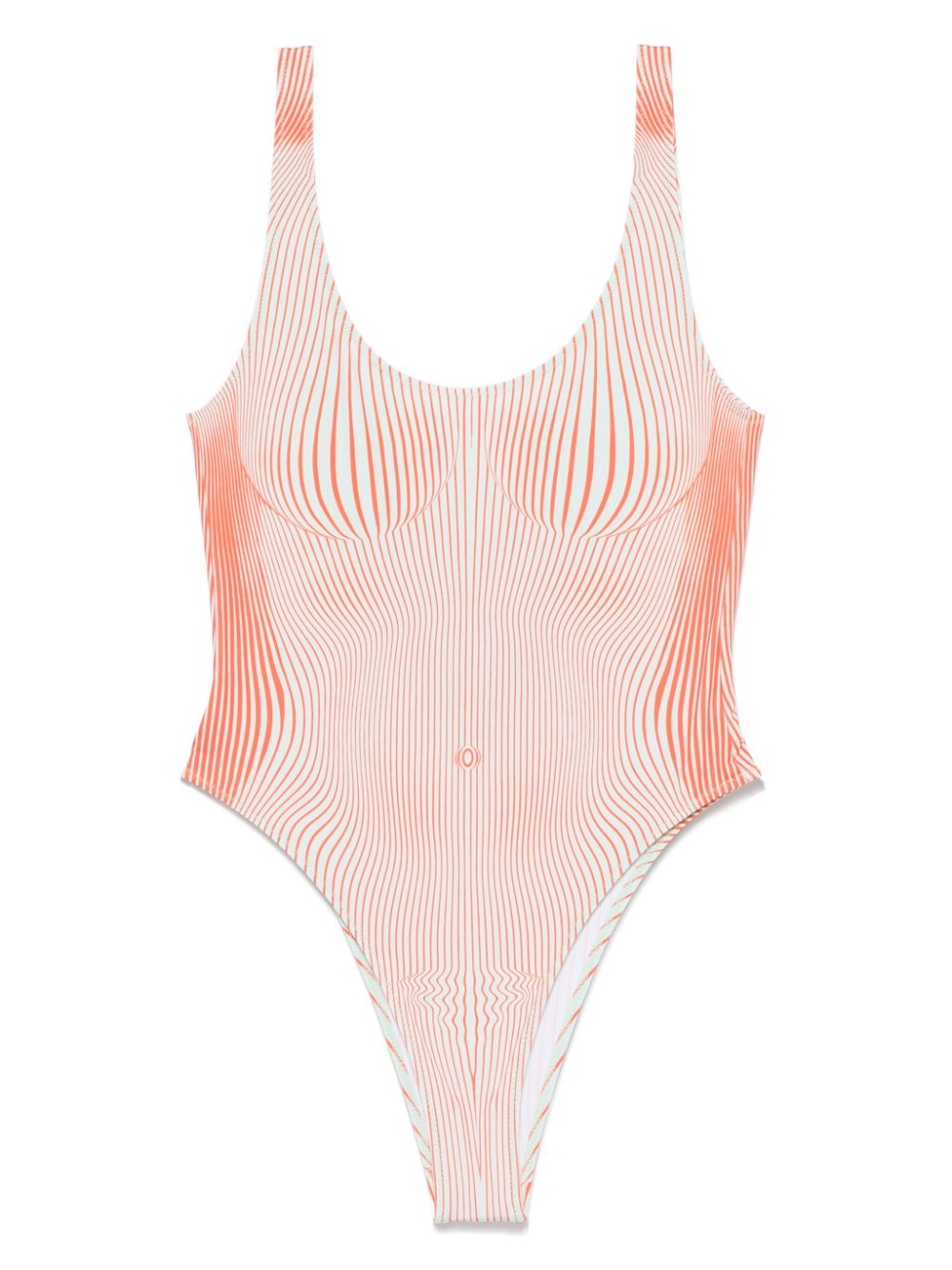 Pinstripe Body Morphing swimsuit