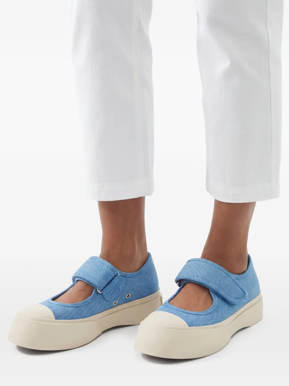 Marni Denim sneakers Blauw