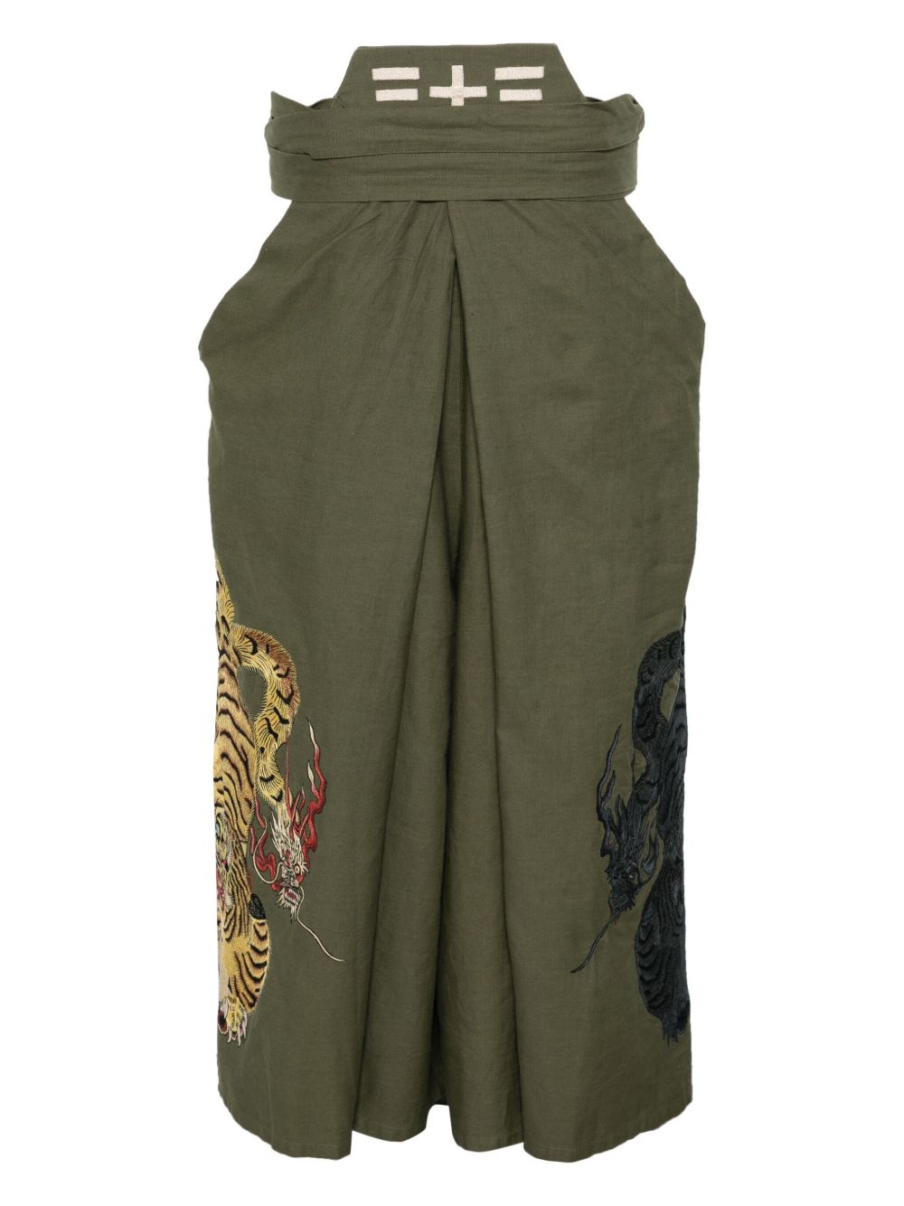 Maharishi Nekomata Tiger Hakama trousers - Groen