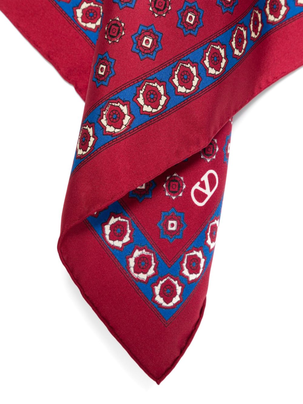 Valentino Garavani Chamber pocket square - Rood