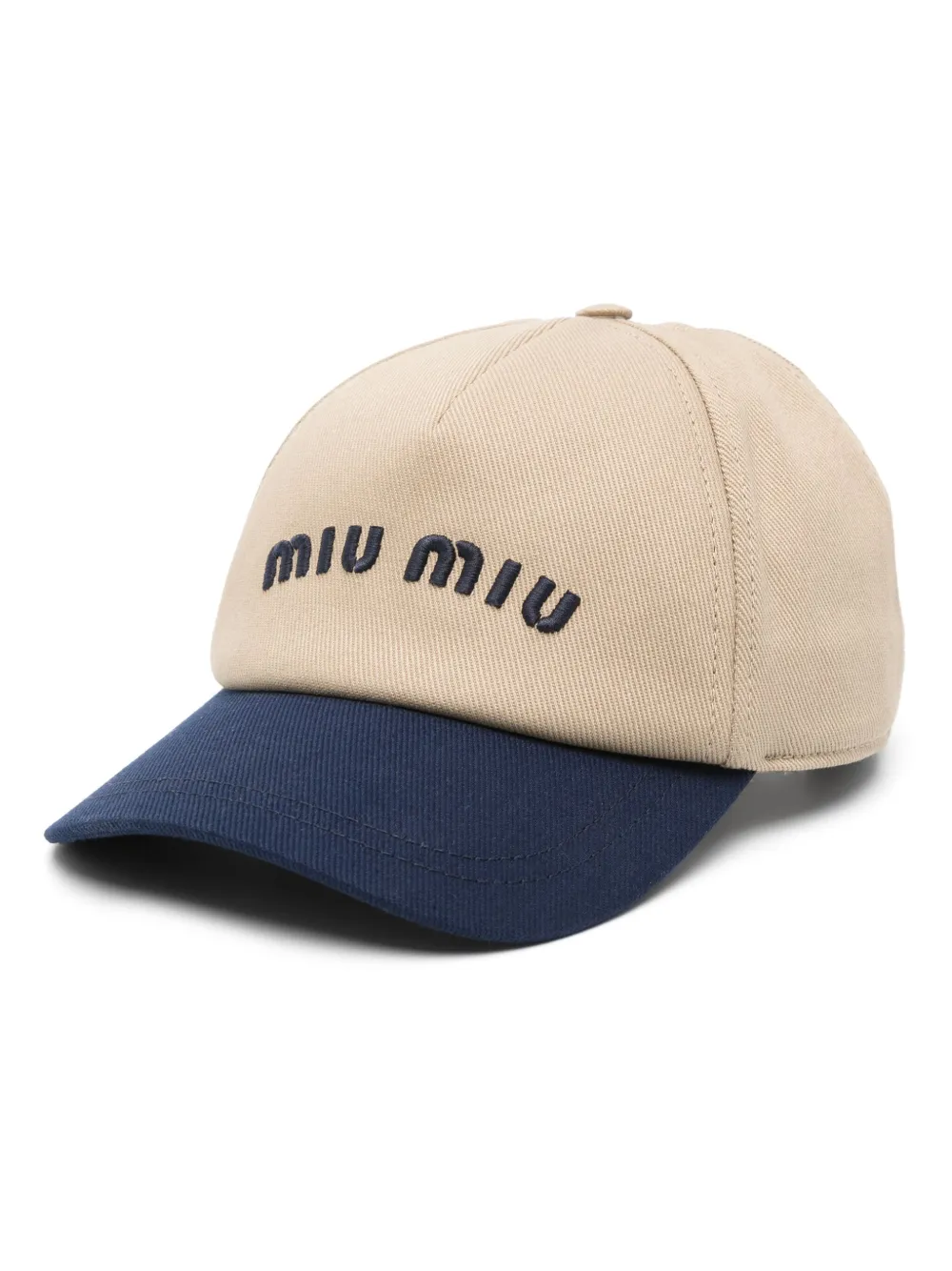 Miu Miu twill-weave cap | Brown | Image 1