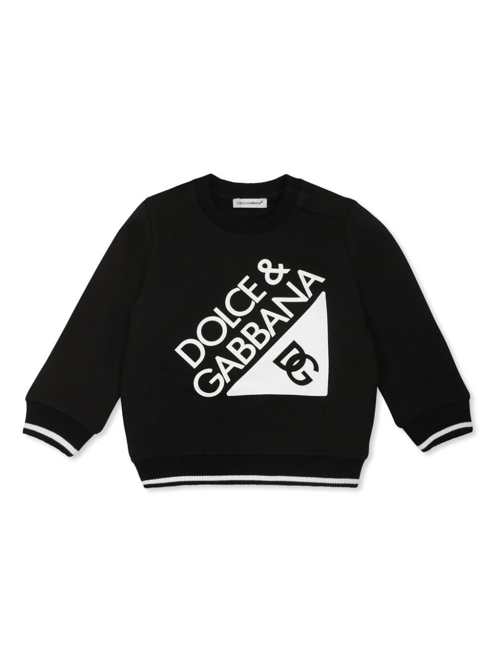 Dolce & Gabbana Kids Sweater met logoprint Zwart