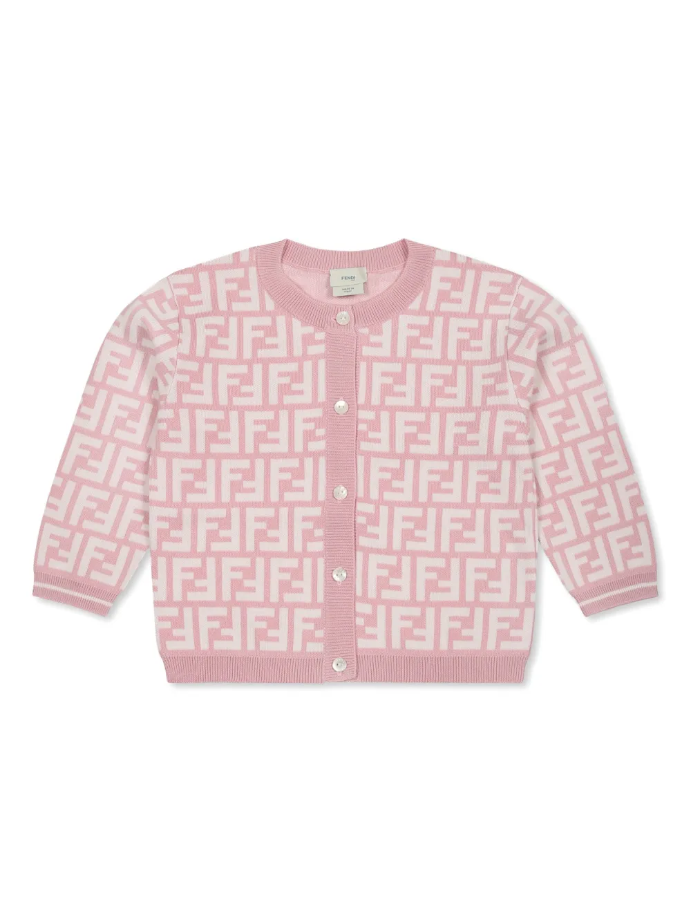 Fendi Kids Vest met FF-logo Roze