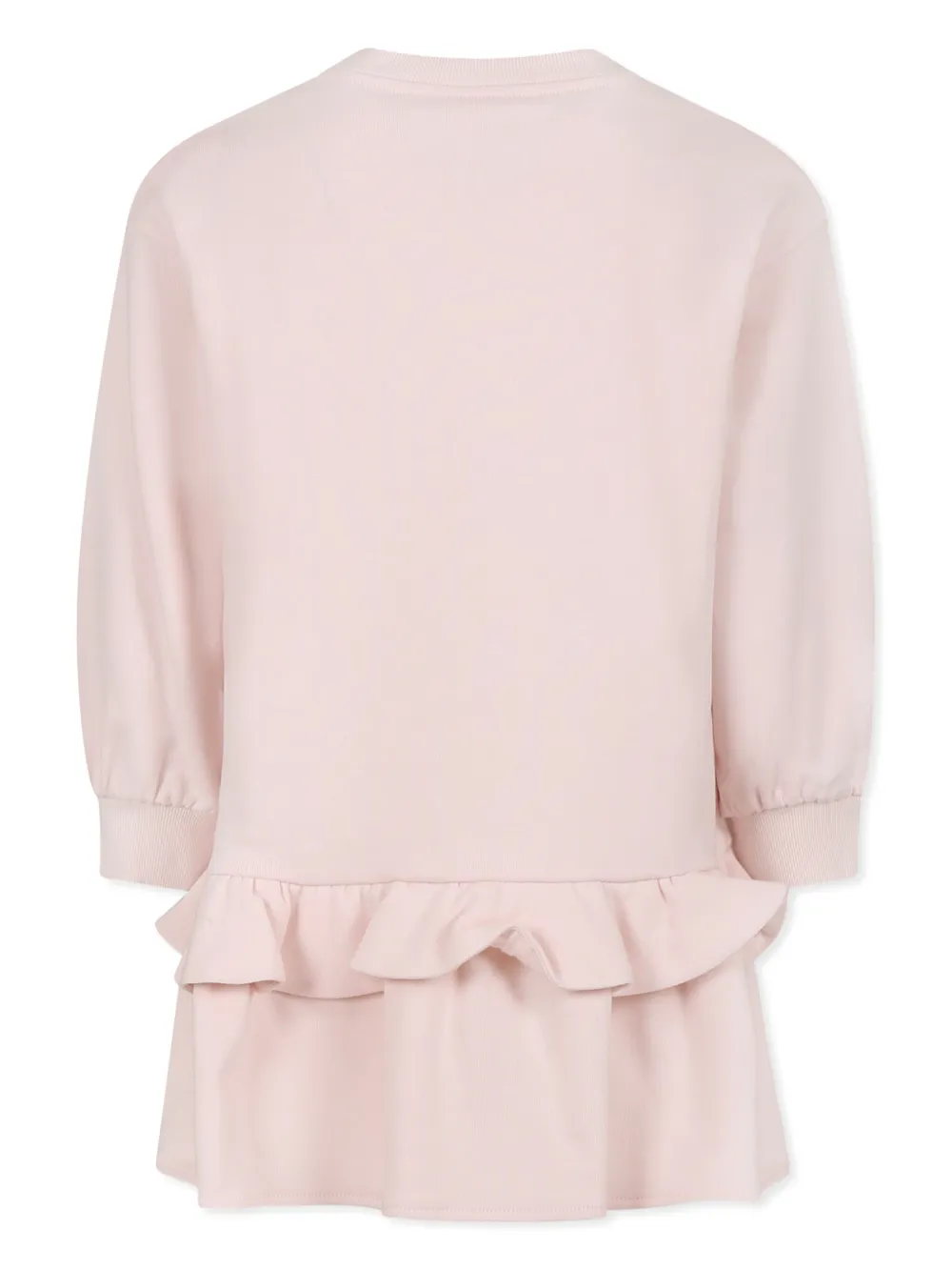 Fendi Kids Sweaterjurk met strikprint Roze