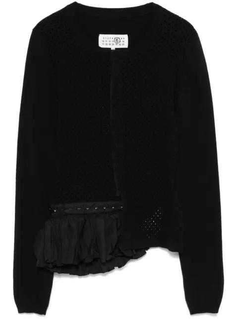 MM6 Maison Margiela pointelle-knit cardigan