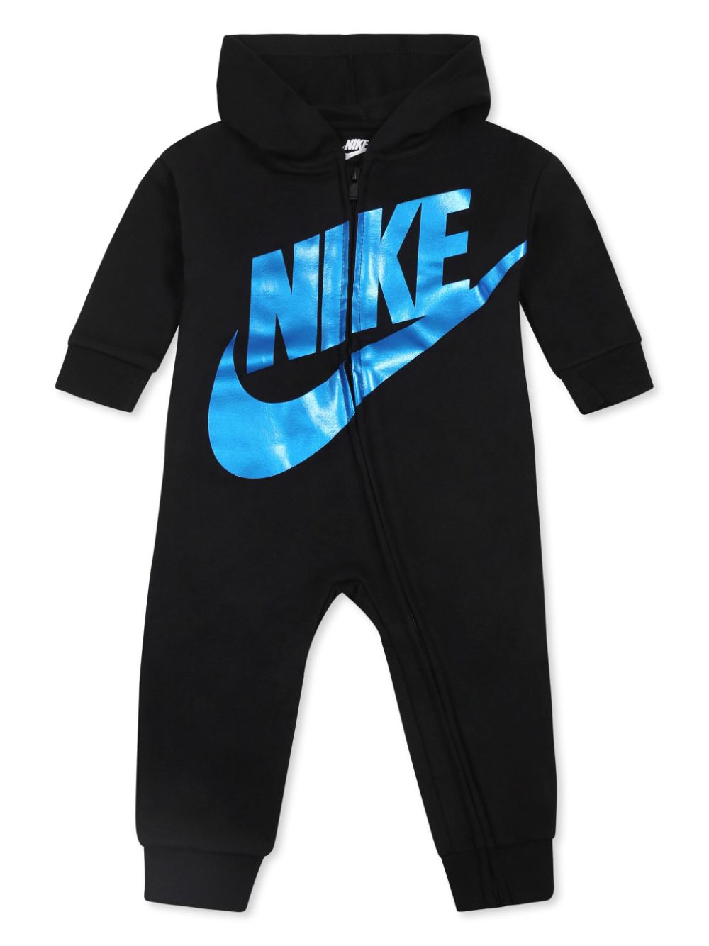 Nike Kids logo-print romper - Black