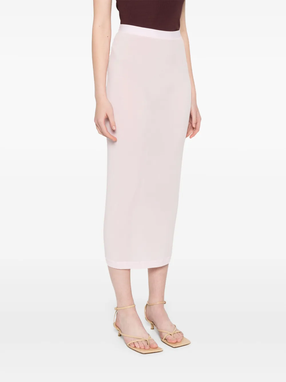 WARDROBE.NYC Doorzichtige midi-rok Roze