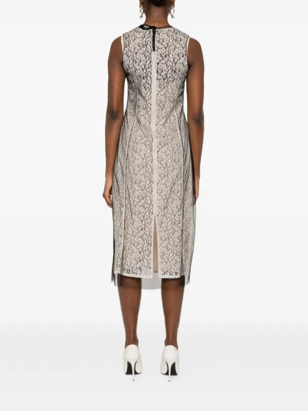 lace bottom midi dress Odette Floral Lace Midi Dress / Buttermilk | MESHKI