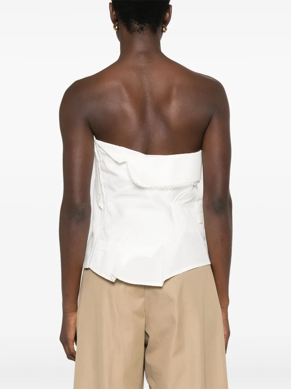 Miu Popeline top Wit