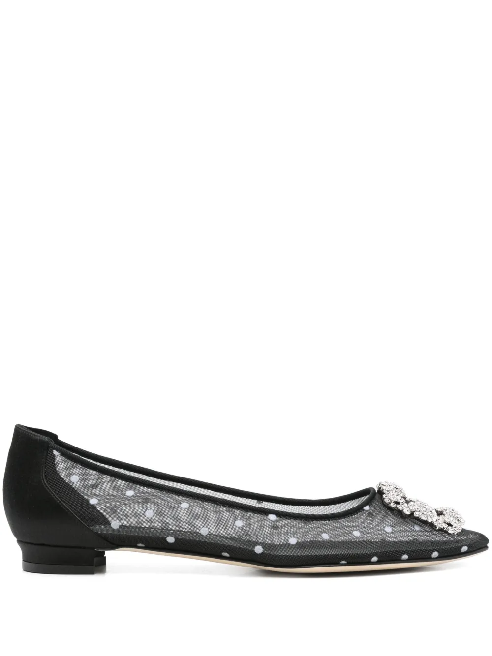 Manolo Blahnik Hangisi ballet flats Black