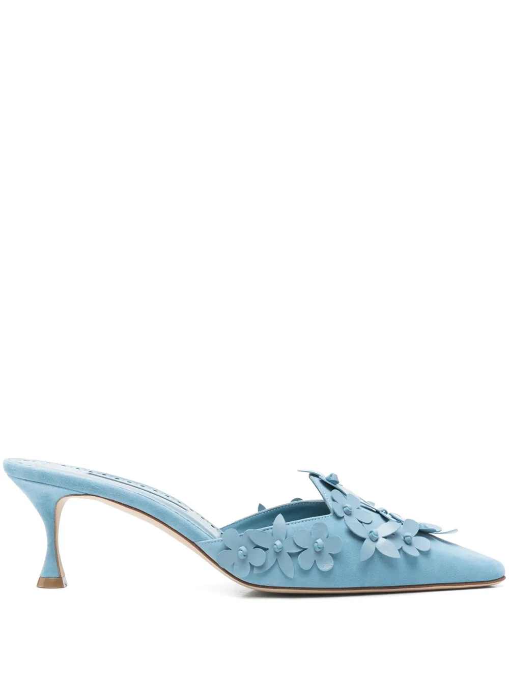 Manolo Blahnik 50mm Harnes mules Blue