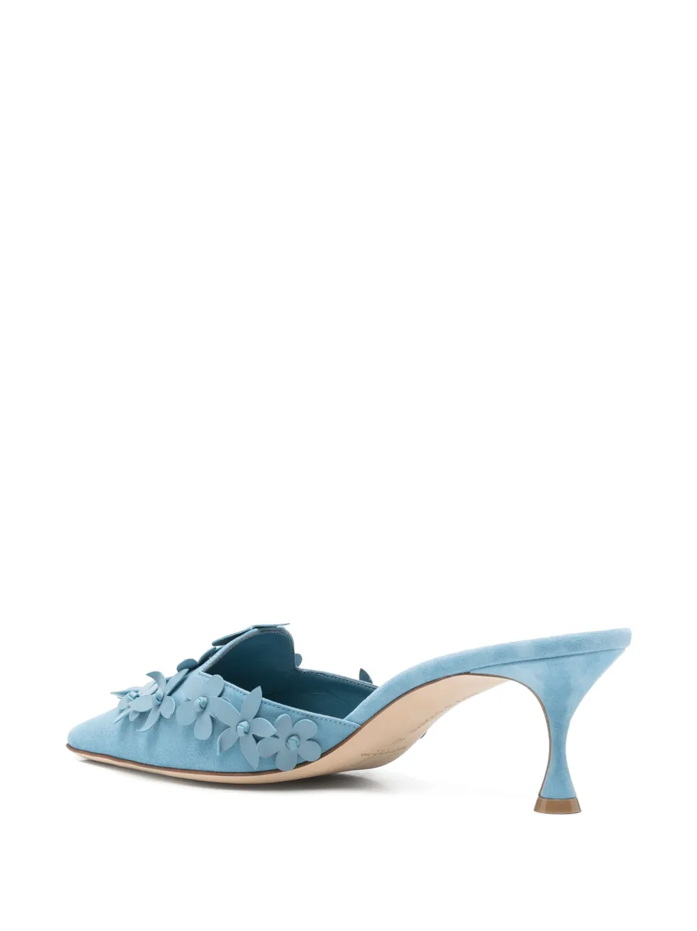 Manolo Blahnik 50mm Harnes mules Blue