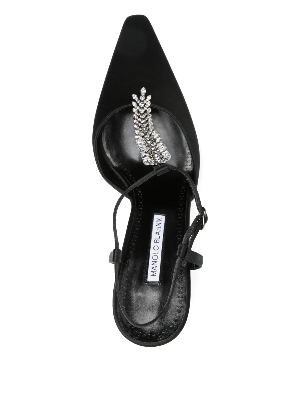 Manolo Blahnik 90 mm Sufik sandalen met hak Zwart