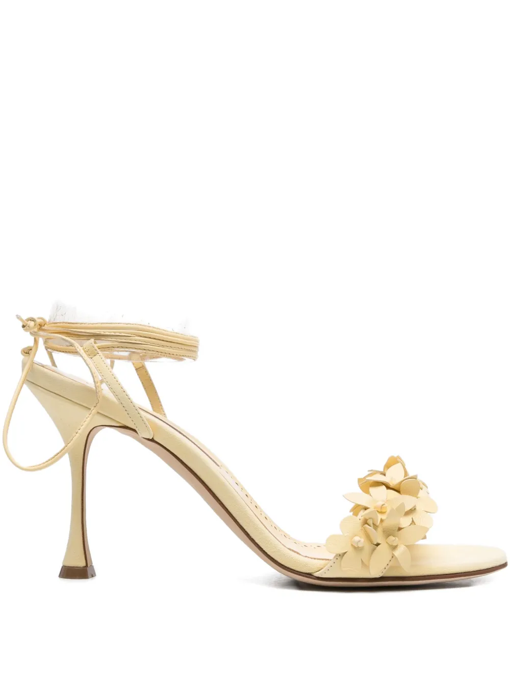 Manolo Blahnik 90mm Anista sandals Yellow